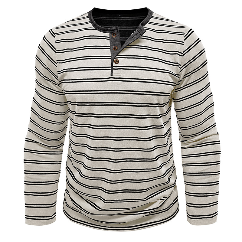 [Copy]Clearance sale 70% off - Men's Fashion Retro Washed Distressed Cotton Lapel Long Sleeve Polo Shirt