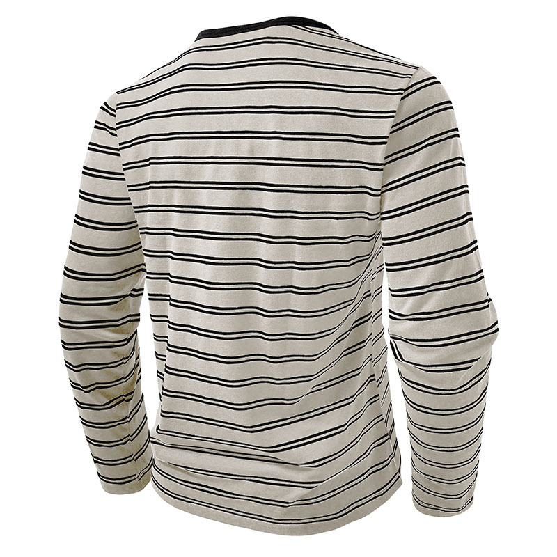 [Copy]Clearance sale 70% off - Men's Fashion Retro Washed Distressed Cotton Lapel Long Sleeve Polo Shirt
