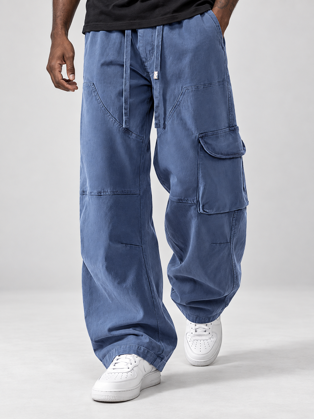 Men's Washed Cotton Cargo Pants – Relaxed Fit, Everyday Comfort