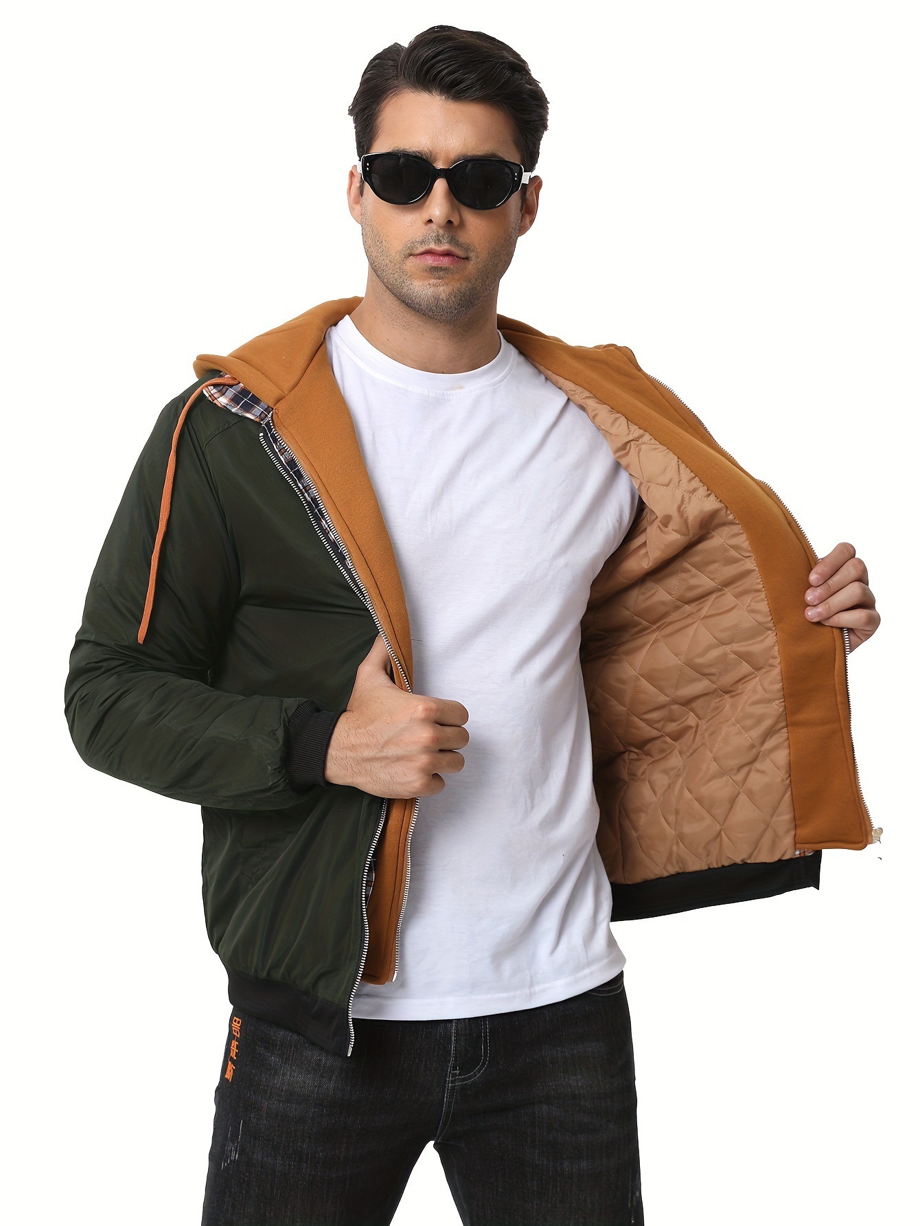 Men Can’t Resist These Workwear-Style Hooded Jackets with Plaid Lining