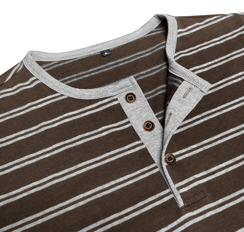 [Copy]Clearance sale 70% off - Men's Fashion Retro Washed Distressed Cotton Lapel Long Sleeve Polo Shirt
