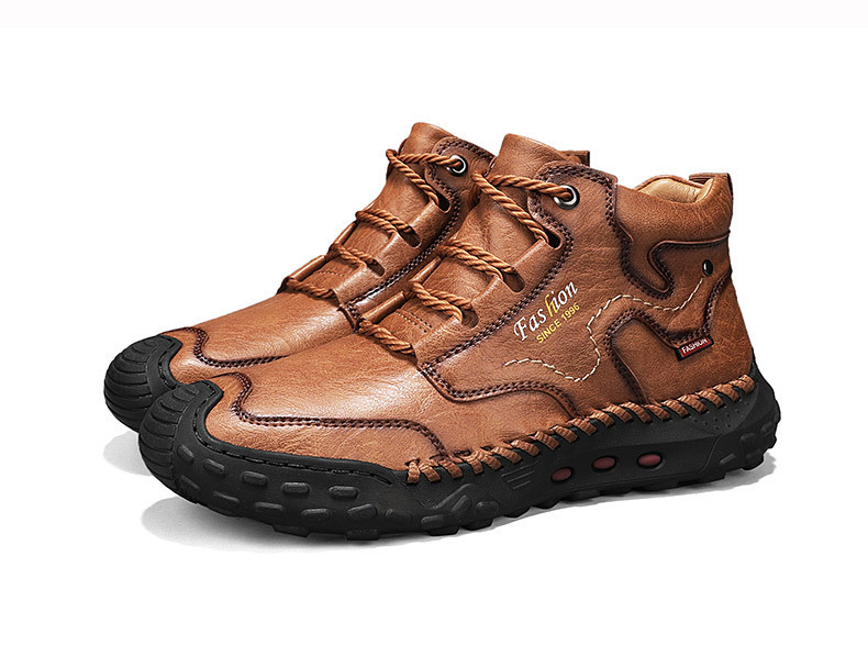 [Copy]⏰Promotion - 70% OFF🔥 Harroom®Men's Handmade Genuine Leather No-glue Orthopedic Boots
