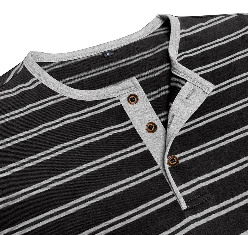 [Copy]Clearance sale 70% off - Men's Fashion Retro Washed Distressed Cotton Lapel Long Sleeve Polo Shirt