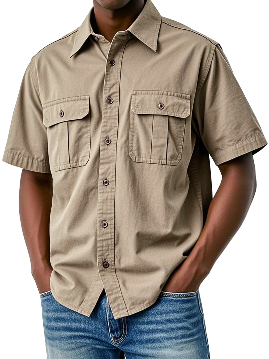 Men Can't Get Enough of These Everyday Double Pocket Workwear Shirts