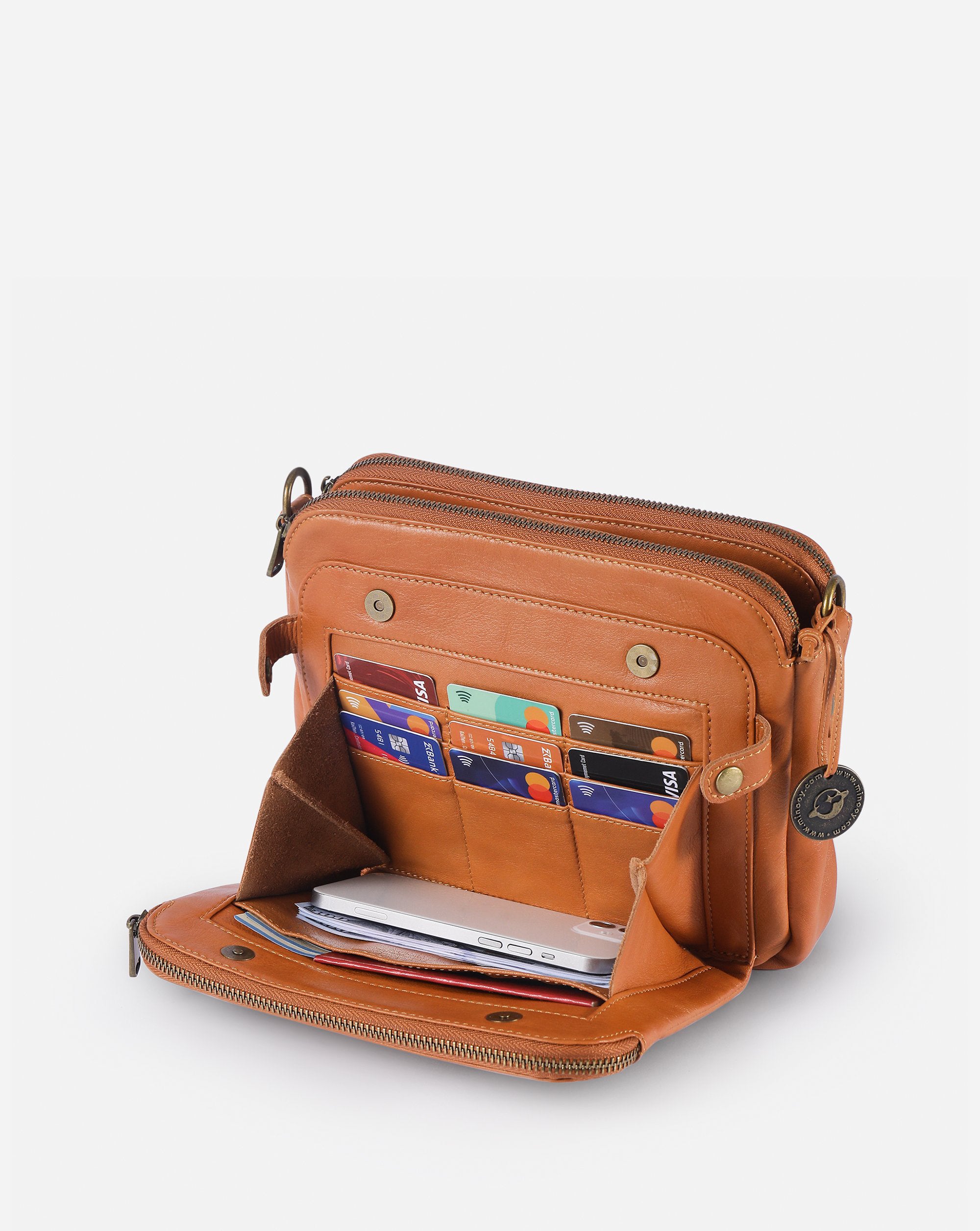 The Bali Multi-Layer Genuine Leather Convertible Bag