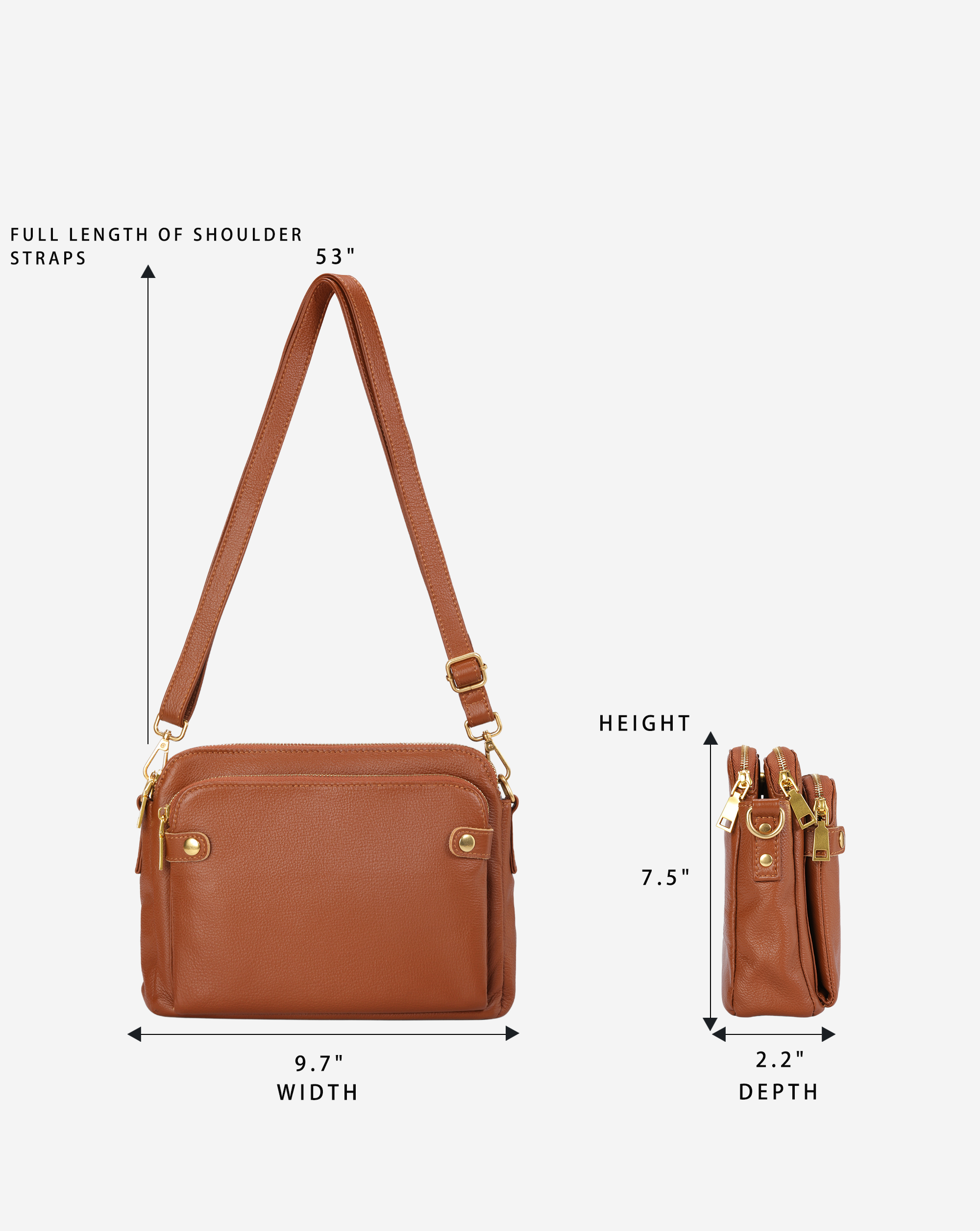 The Bali Multi-Layer Genuine Leather Convertible Bag