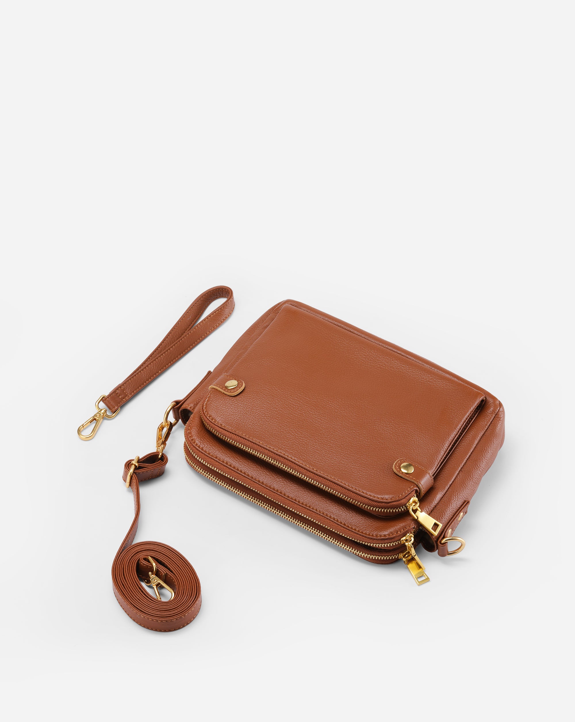 The Bali Multi-Layer Genuine Leather Convertible Bag
