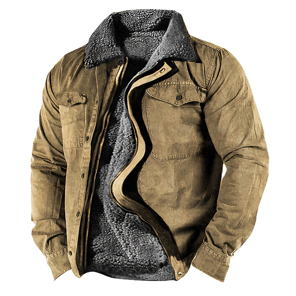 🔥Only Today 70% OFF🔥Men’s Warm Winter Coat with Zipper & Fleece Lining【Men Can’T Get Enough Of These Cozy Jackets!】