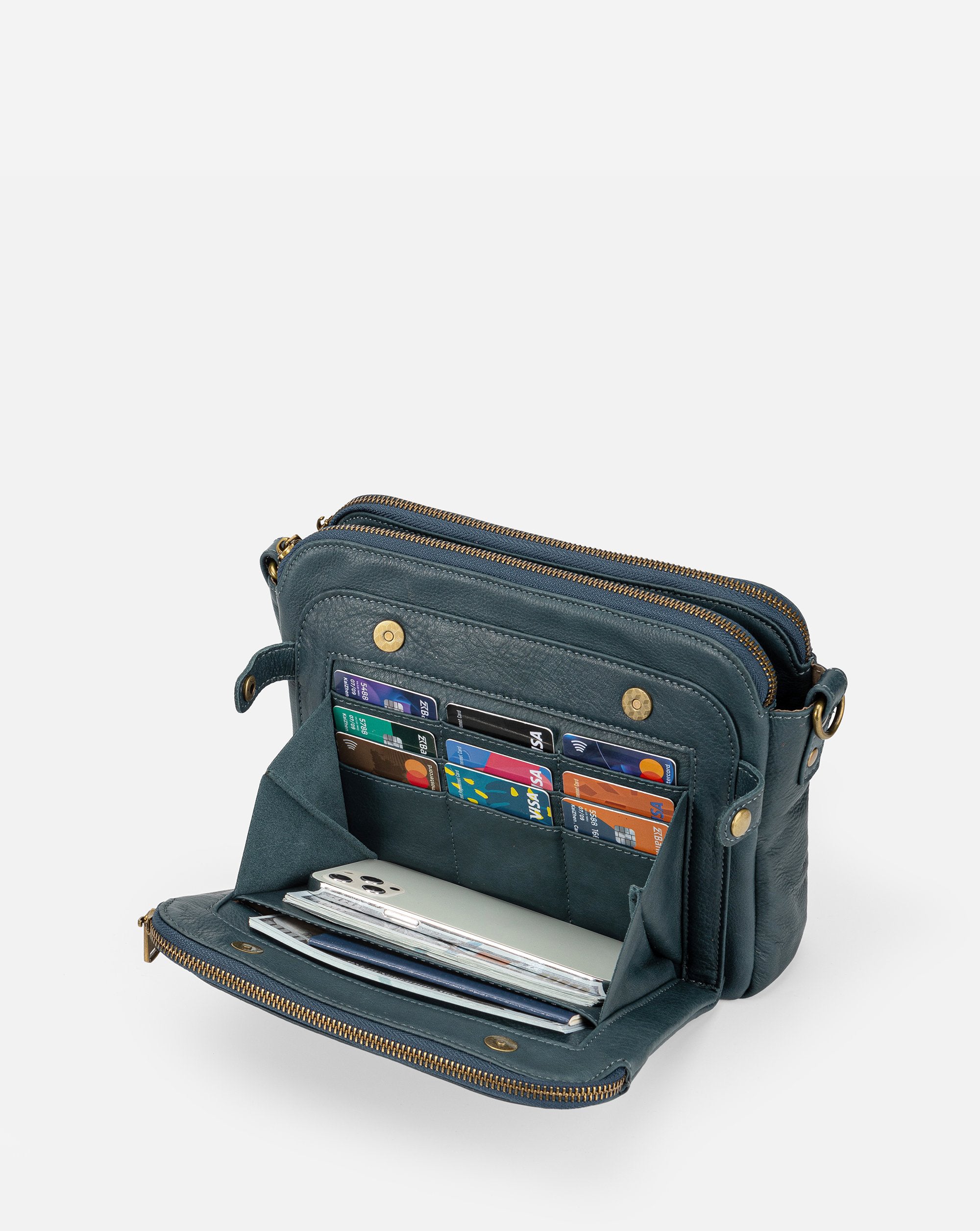 The Bali Multi-Layer Genuine Leather Convertible Bag