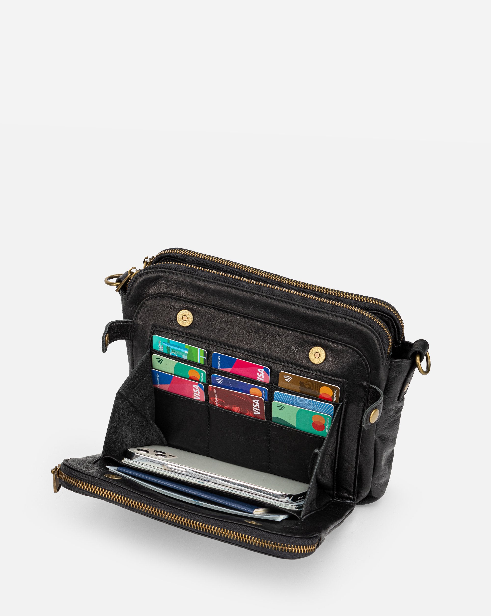 The Bali Multi-Layer Genuine Leather Convertible Bag