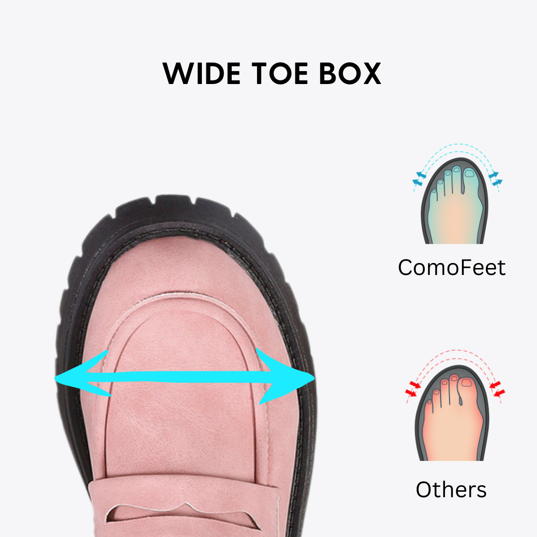 CMF Women Orthopedic Shoes Comfortable Arch-support Suede Light Casual Chunky Loafers