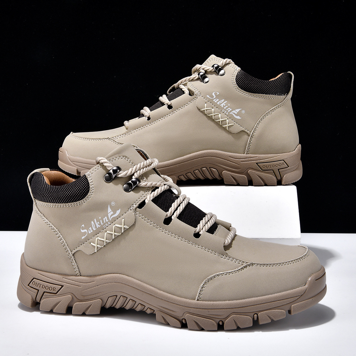 ⏰🍂 Thanksgiving Sale! 45% OFF Last Day! 🔥 Men's Handcrafted Genuine Leather Orthopedic Arch Support Boots by Harrooom®