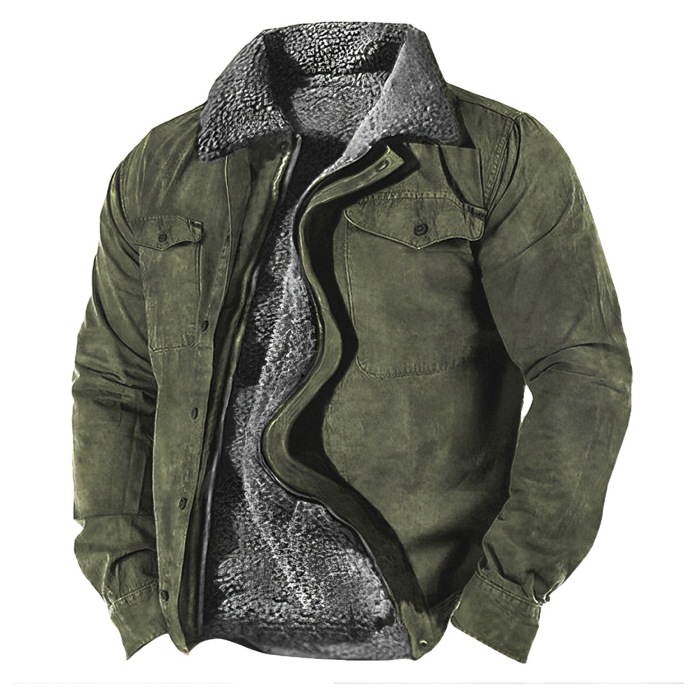 🔥Only Today 70% OFF🔥Men’s Warm Winter Coat with Zipper & Fleece Lining【Men Can’T Get Enough Of These Cozy Jackets!】