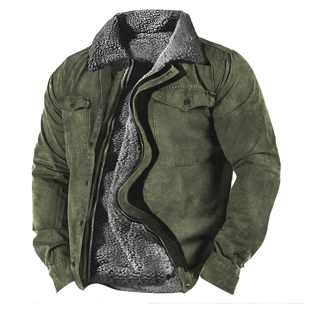 🔥Only Today 70% OFF🔥Men’s Warm Winter Coat with Zipper & Fleece Lining【Men Can’T Get Enough Of These Cozy Jackets!】