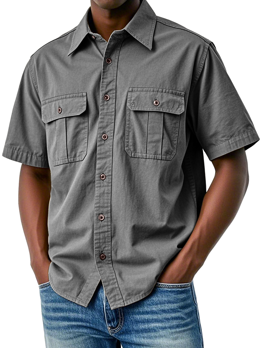 Men Can't Get Enough of These Everyday Double Pocket Workwear Shirts