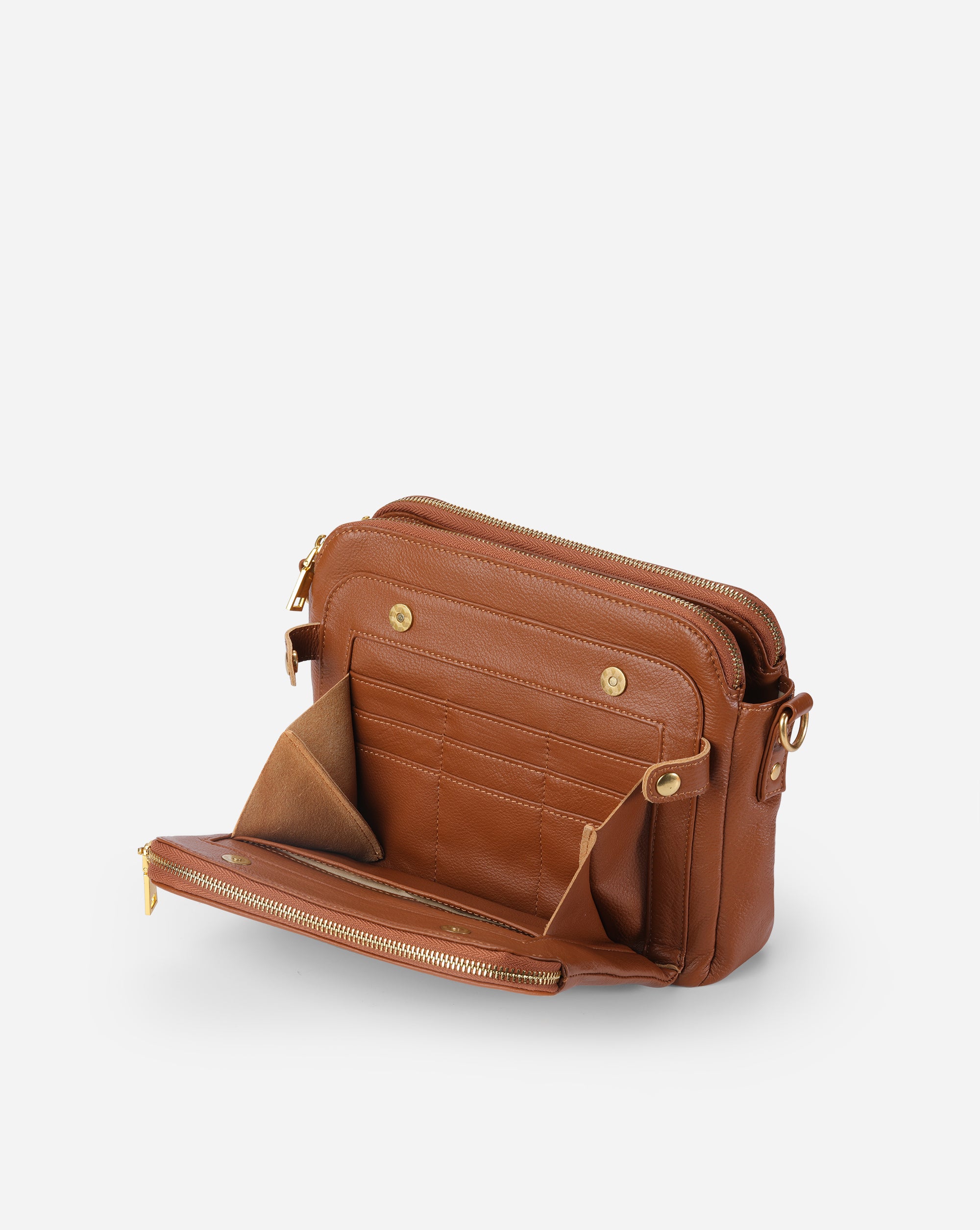 The Bali Multi-Layer Genuine Leather Convertible Bag