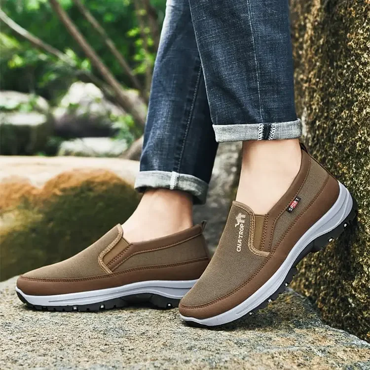 Premium Men's Orthopedic Sneakers – Breathable Arch Support Slip-On Shoes