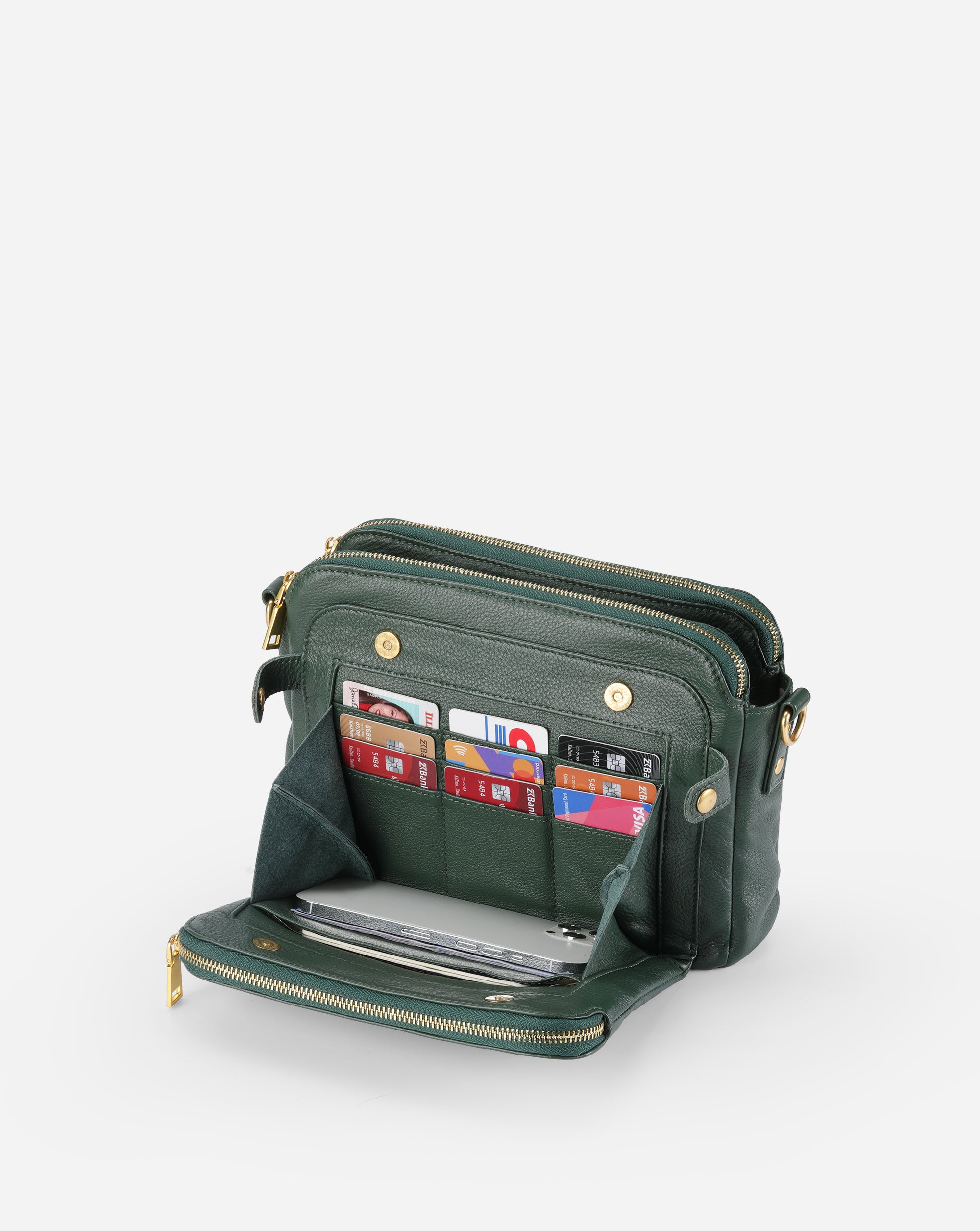 The Bali Multi-Layer Genuine Leather Convertible Bag