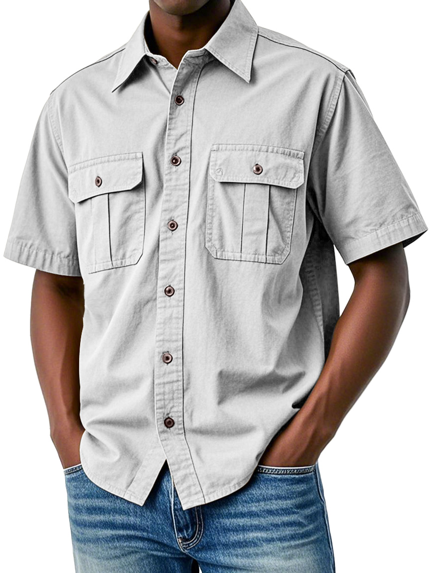 Men Can't Get Enough of These Everyday Double Pocket Workwear Shirts