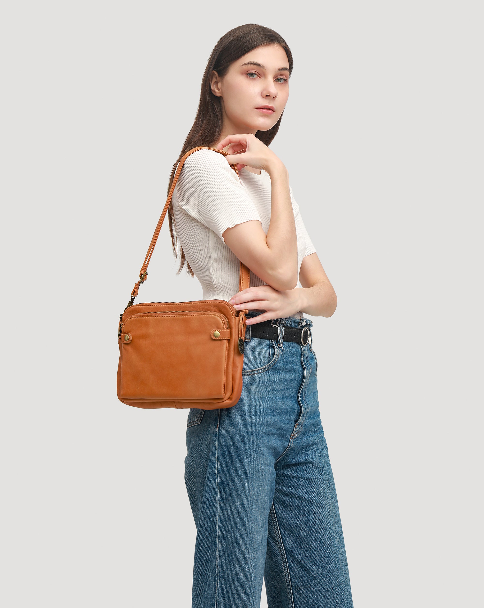 The Bali Multi-Layer Genuine Leather Convertible Bag