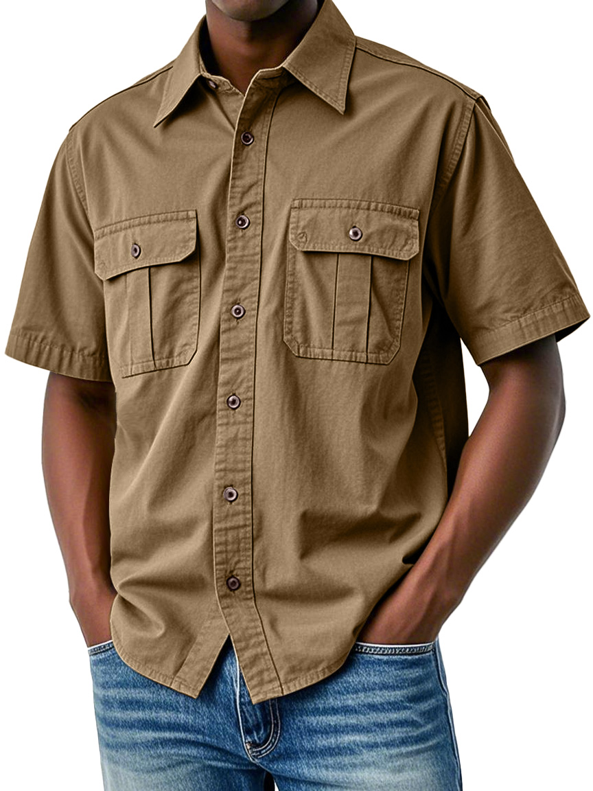 Men Can't Get Enough of These Everyday Double Pocket Workwear Shirts