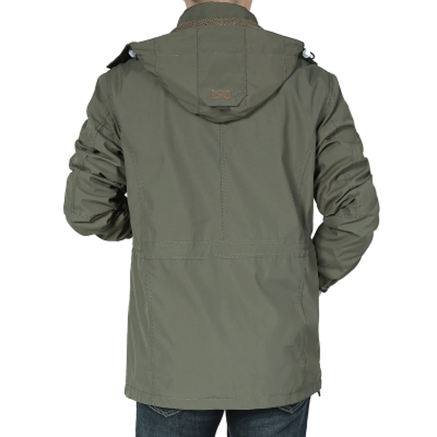 Men's Mountain Waterproof Jacket Stand Collar Military Jackets Winter Warm Hooded Coat