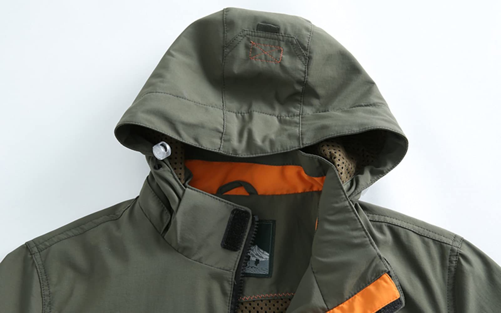Men's Mountain Waterproof Jacket Stand Collar Military Jackets Winter Warm Hooded Coat