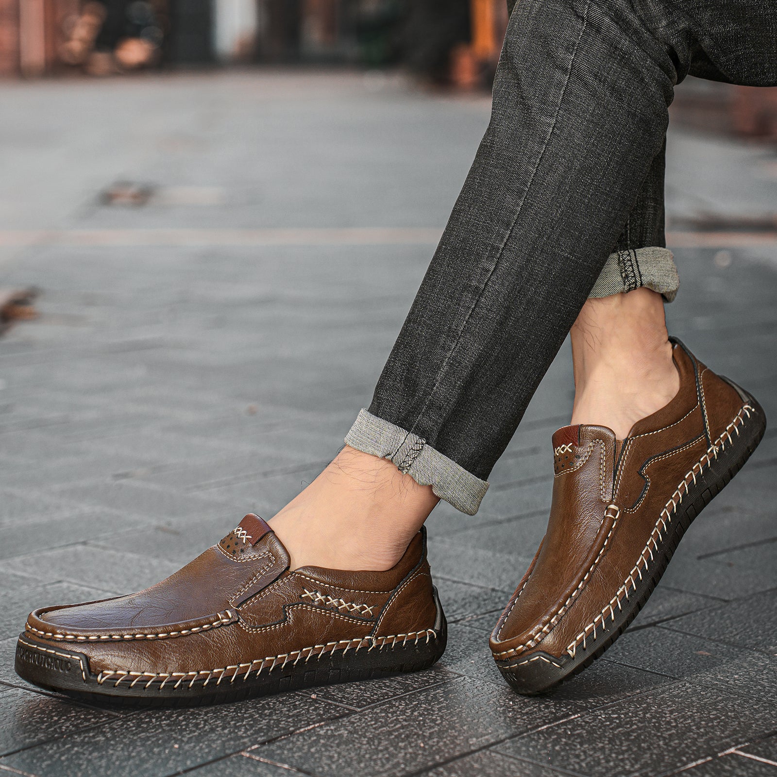 🔥 Last Day 60% OFF ⏱️ New Arrival Promotion ⏱️ Men's ComfortStep Genuine Calfskin Leather Slip-On Loafers