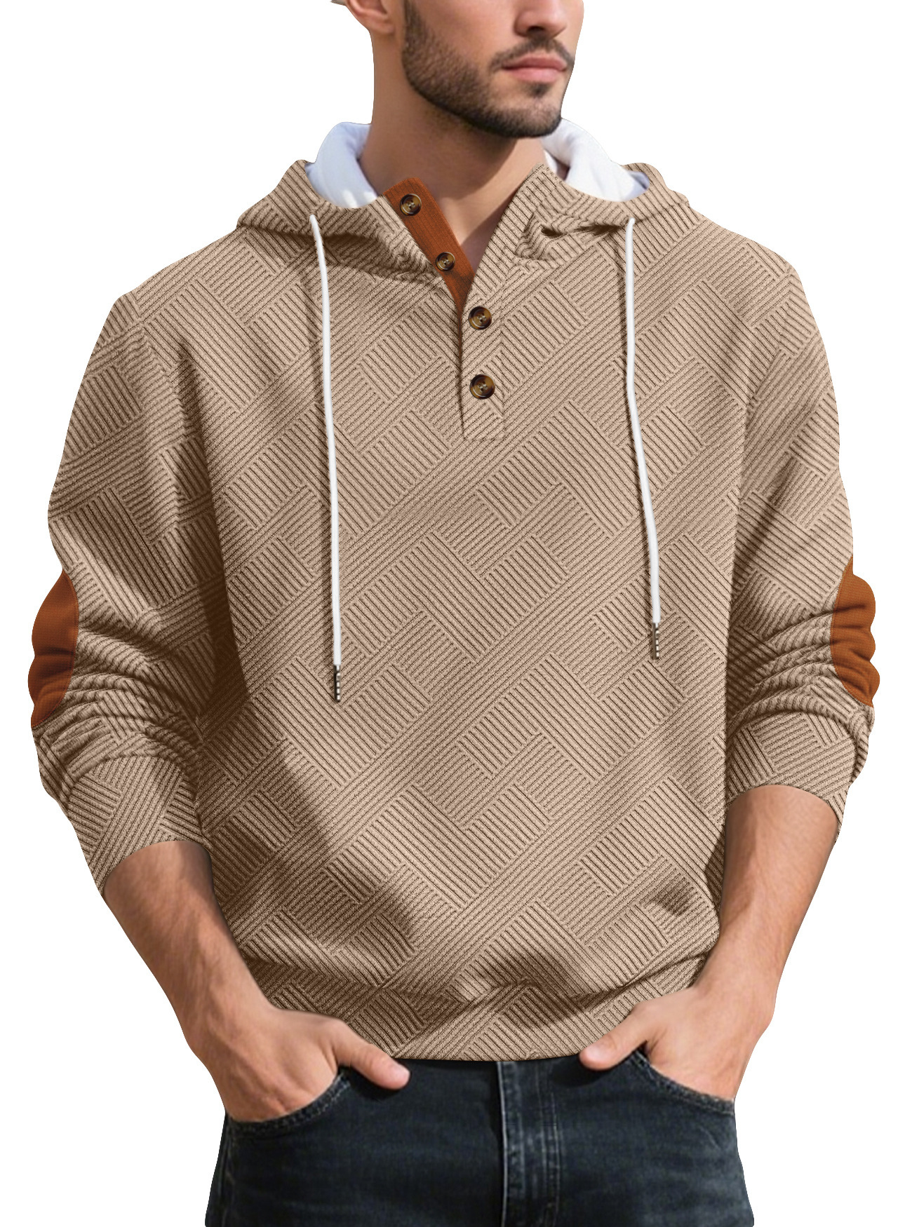 [Copy]🔥Hot Sale🔥Men's Casual Fleece Pullovers  Hoodies Long Sleeve Sweaters
