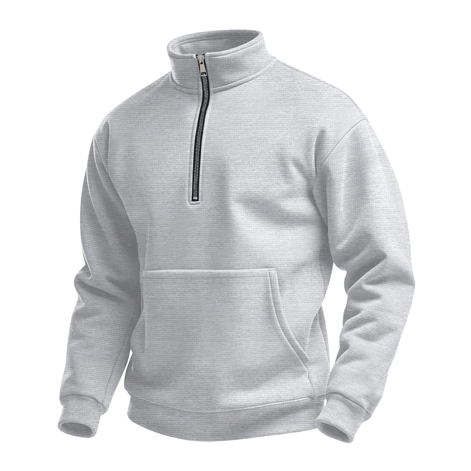 Men Can’t Get Enough Of These Waffle-Knit Half-Zip Stand-Collar Tops