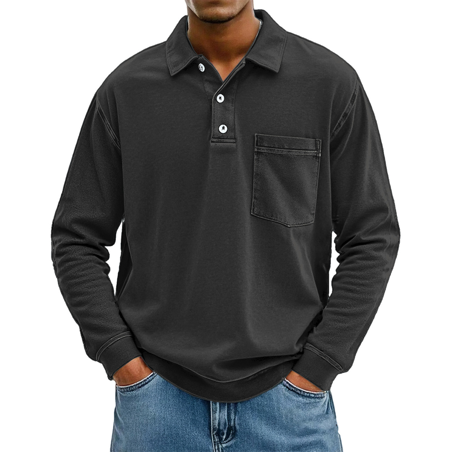 Clearance sale 70% off - Men Can’t Resist This Comfortable Vintage Pocket Polo Shirt