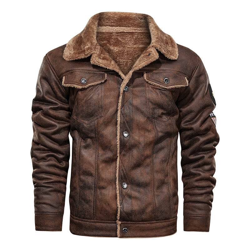 Harroom™ - 2025 New Men’s Slim-Fit Faux Shearling Suede Jacket with Warm Fleece Lining