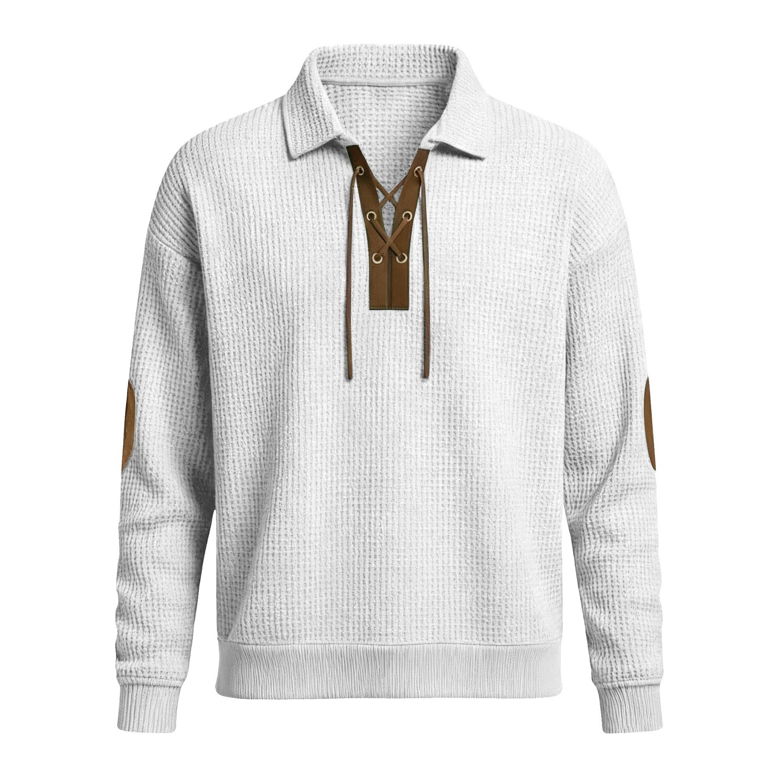 Men’s Fashion Loose-Fit Solid Color Sweatshirt – Sporty & Casual Top