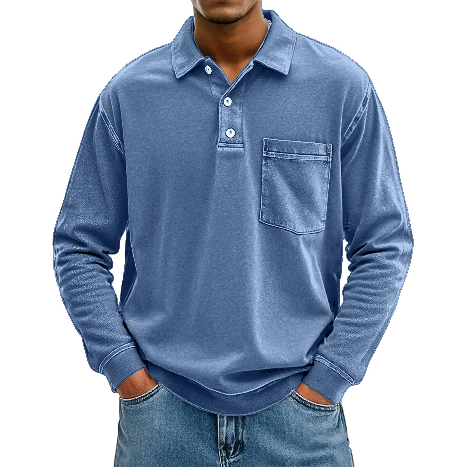 Clearance sale 70% off - Men Can’t Resist This Comfortable Vintage Pocket Polo Shirt