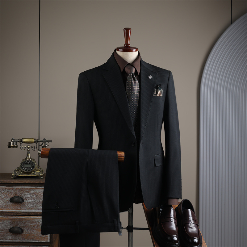 Men’s High-Quality Double-Breasted Business Casual 3-Piece Suit