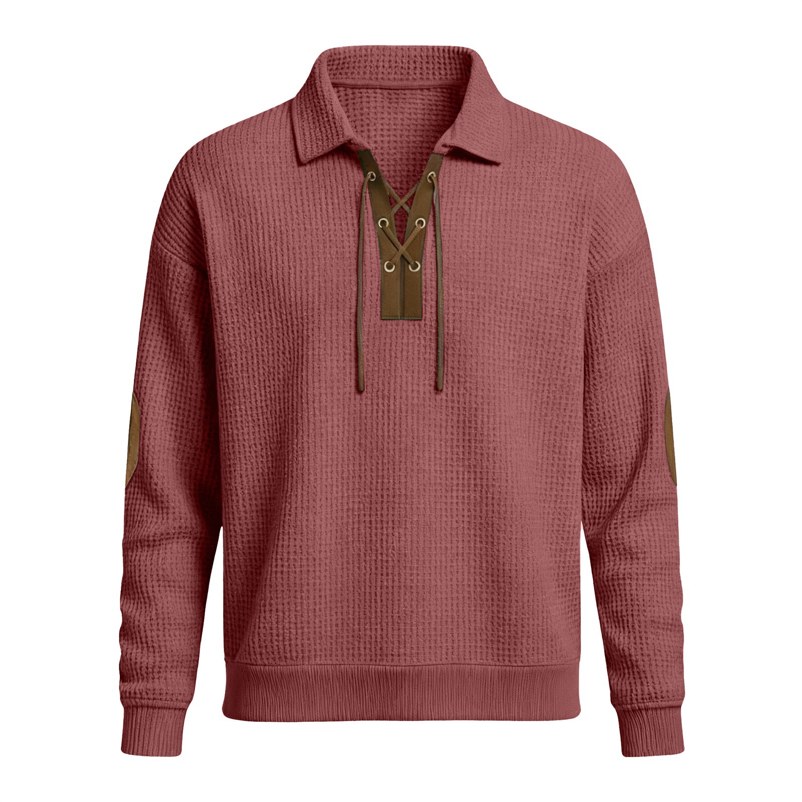 Men’s Fashion Loose-Fit Solid Color Sweatshirt – Sporty & Casual Top