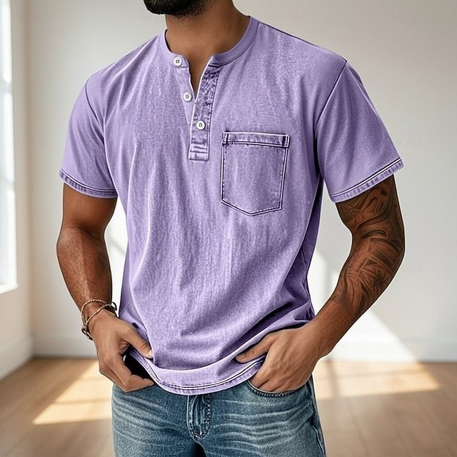 Ultra-Soft American Vintage Washed Polo Men Can Wear All Summer Long