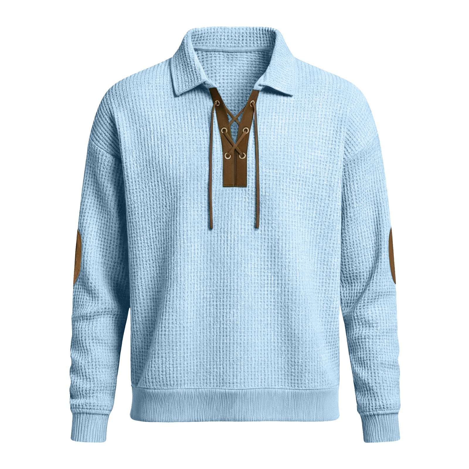 Men’s Fashion Loose-Fit Solid Color Sweatshirt – Sporty & Casual Top