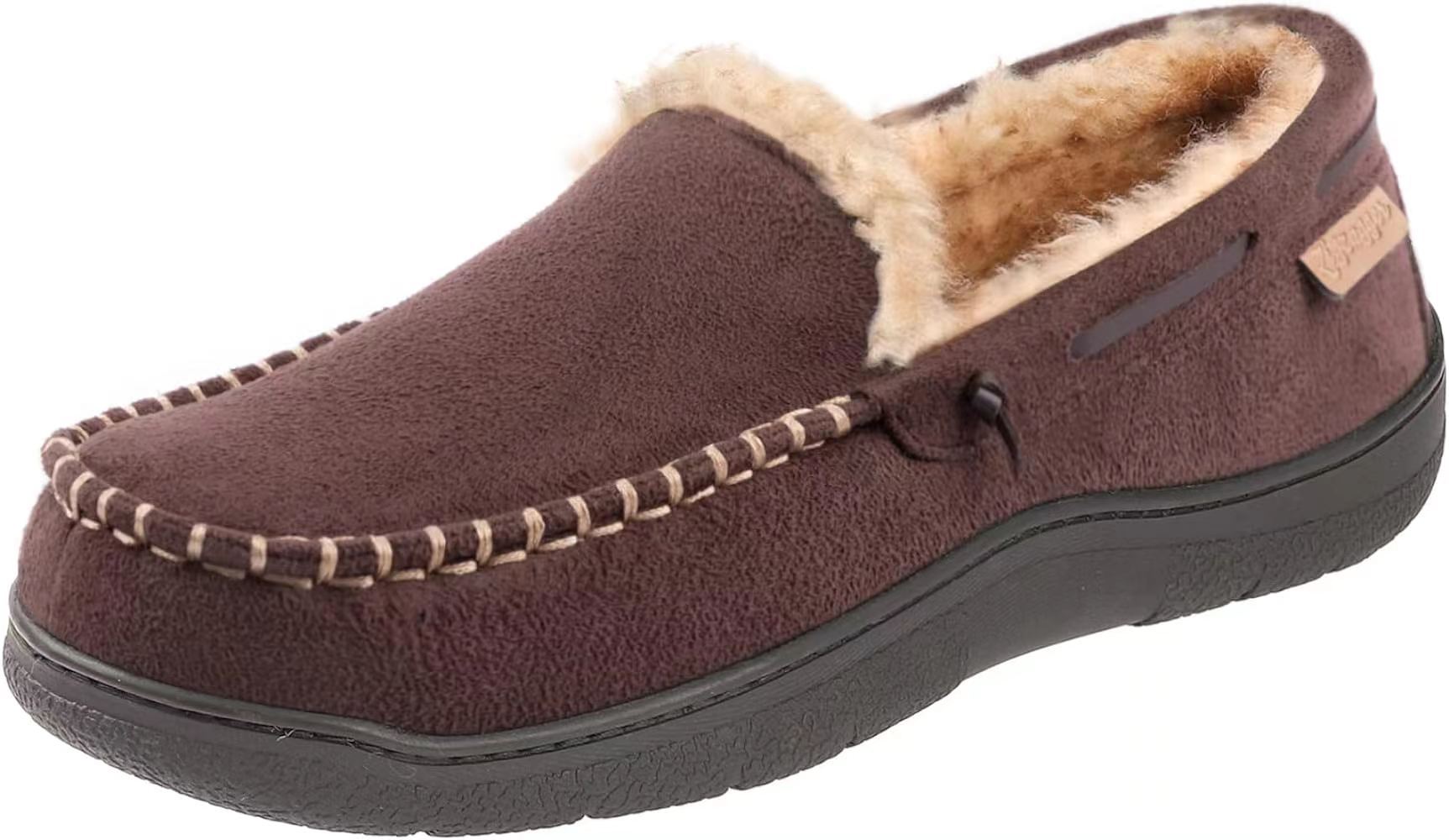 Last Day 70% Off - Harroom Men's Daily Non-Slip Loafers Warm Wide-Toe Plush Slippers