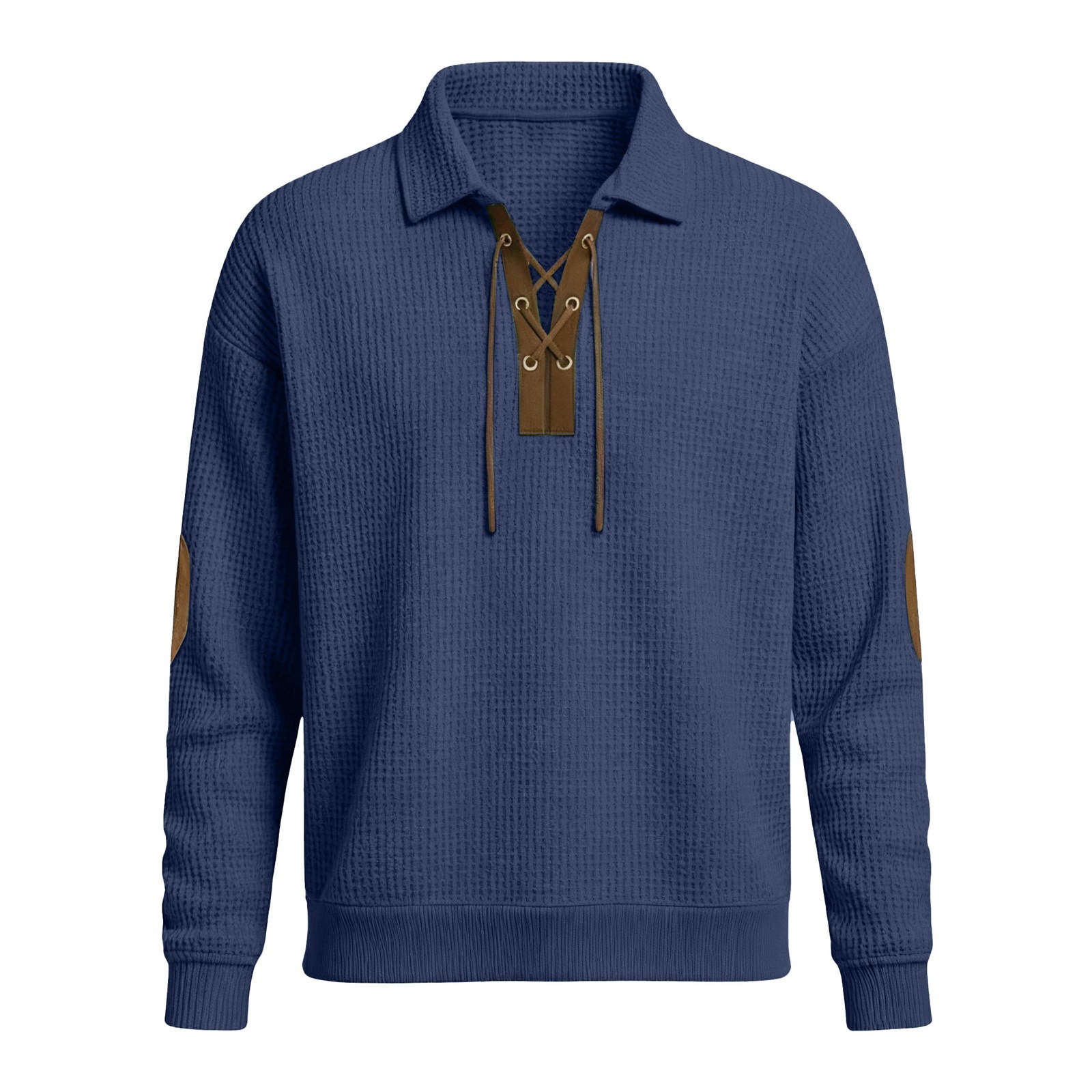 Men’s Fashion Loose-Fit Solid Color Sweatshirt – Sporty & Casual Top