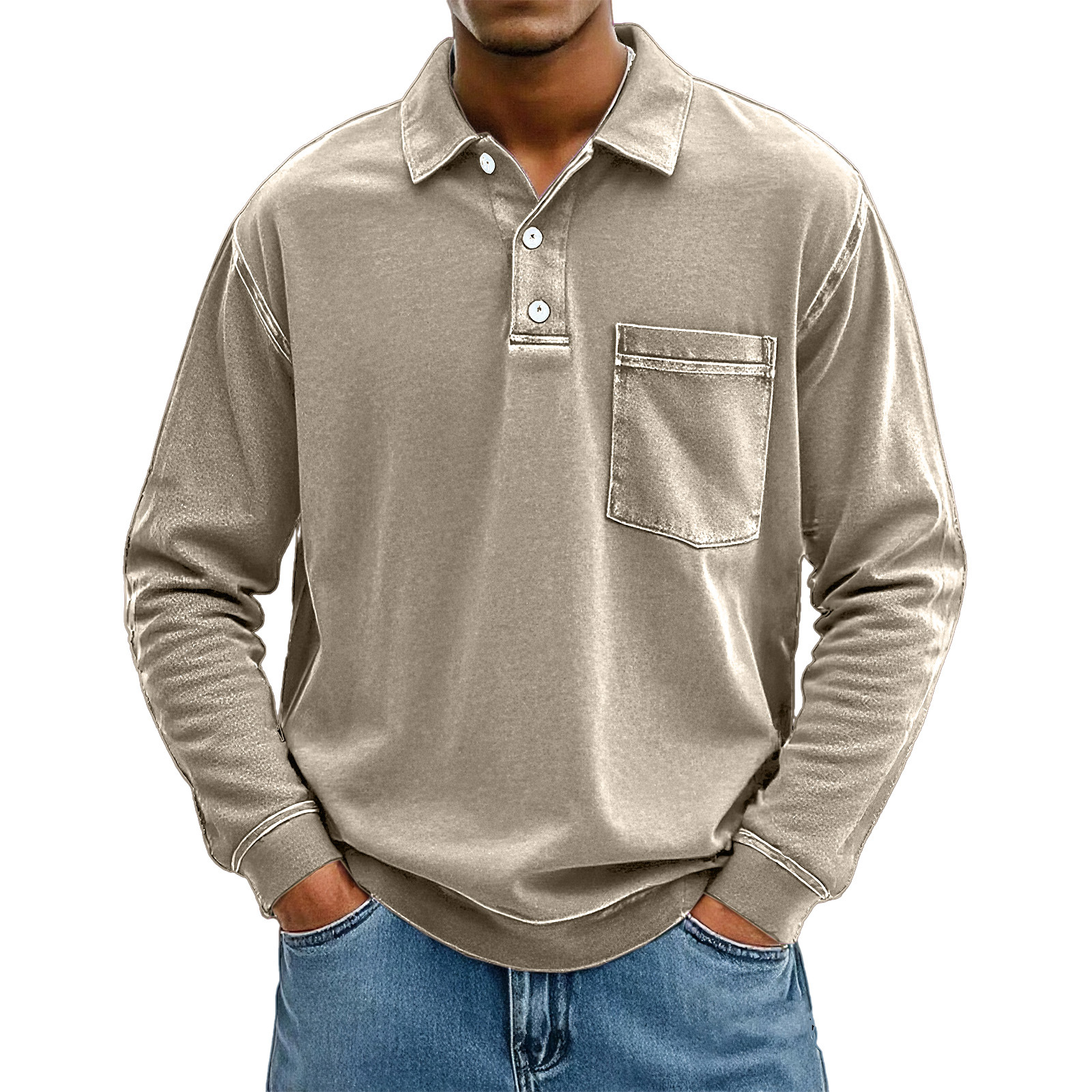 Clearance sale 70% off - Men Can’t Resist This Comfortable Vintage Pocket Polo Shirt