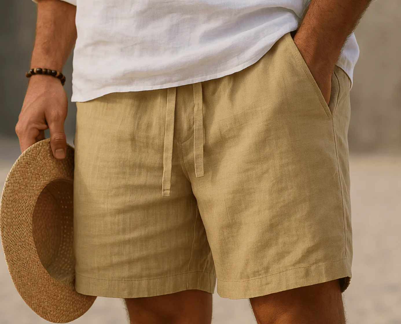 Chic linen shorts