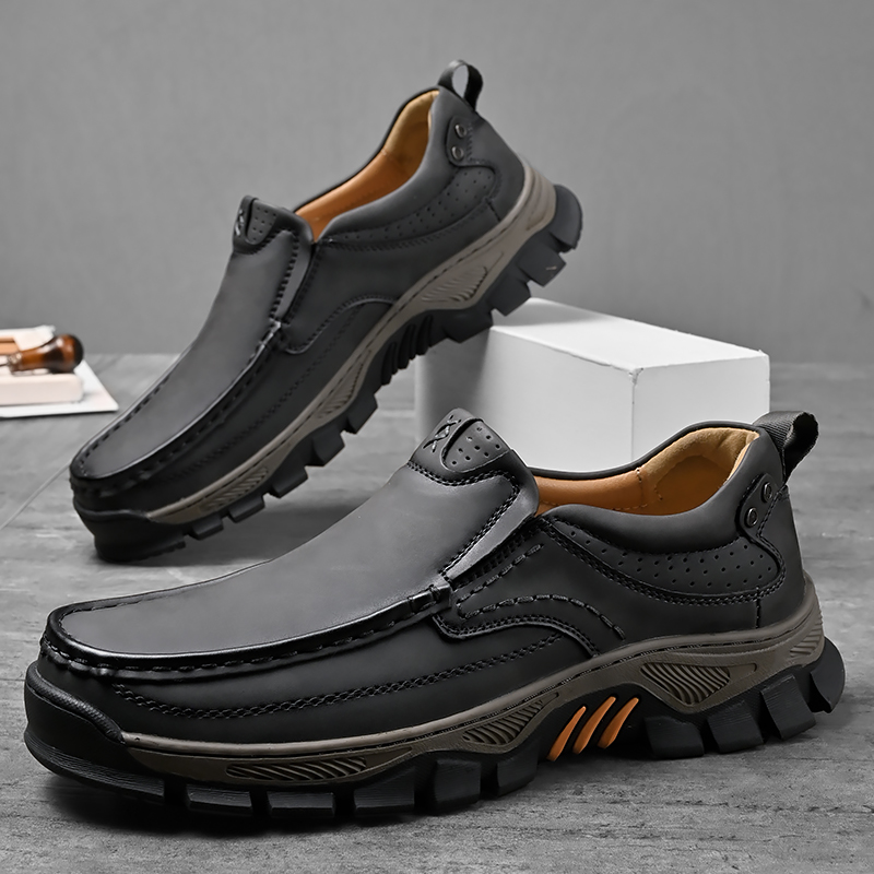 ⏰Promotion 50% OFF - Men's Orthopedic Comfortable Casual Genuine Leather Slip On Loafers