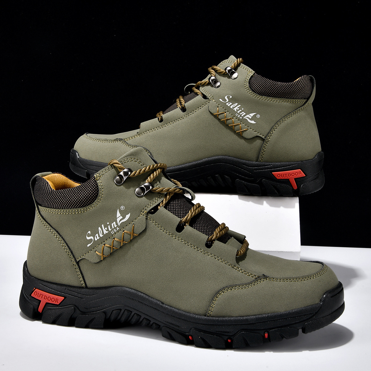 ⏰🍂 Thanksgiving Sale! 45% OFF Last Day! 🔥 Men's Handcrafted Genuine Leather Orthopedic Arch Support Boots by Harrooom®