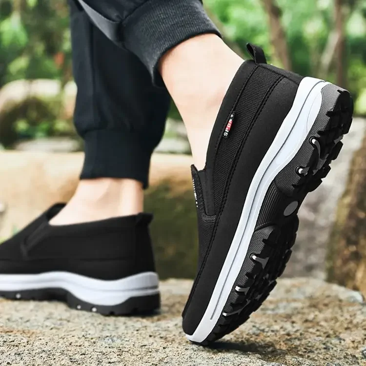 Premium Men's Orthopedic Sneakers – Breathable Arch Support Slip-On Shoes