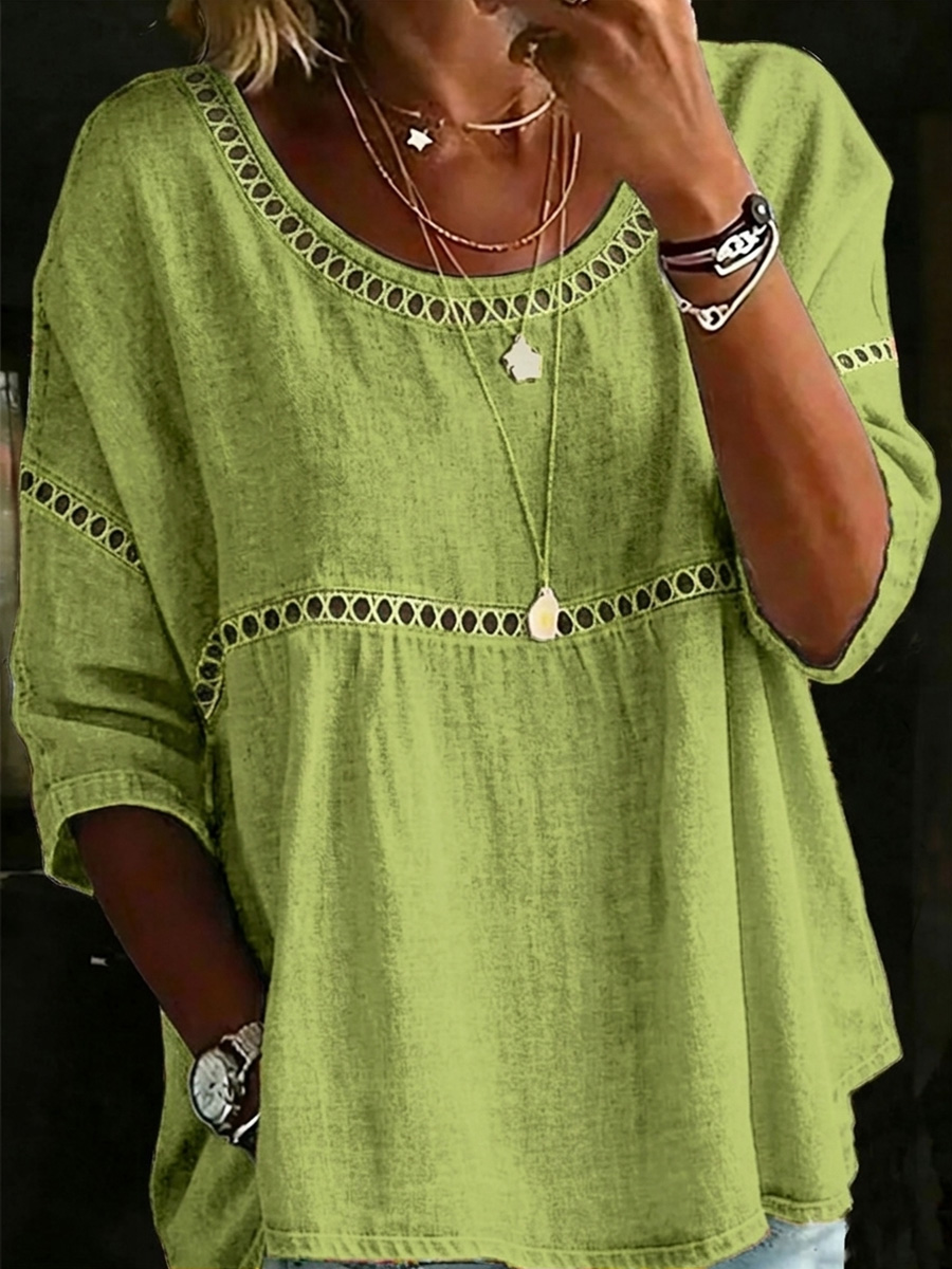 New Arrivals🔥 Women's Retro Casual Loose Linen Blouse Shirt