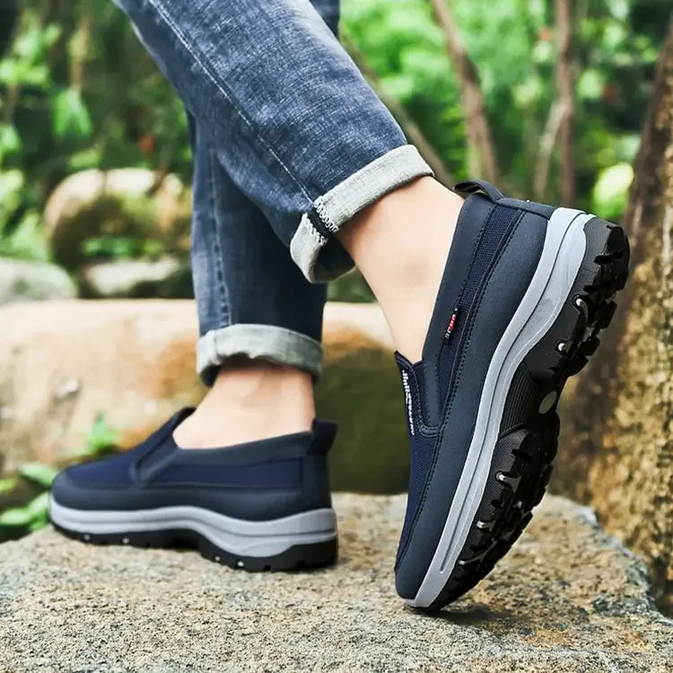 Premium Men's Orthopedic Sneakers – Breathable Arch Support Slip-On Shoes