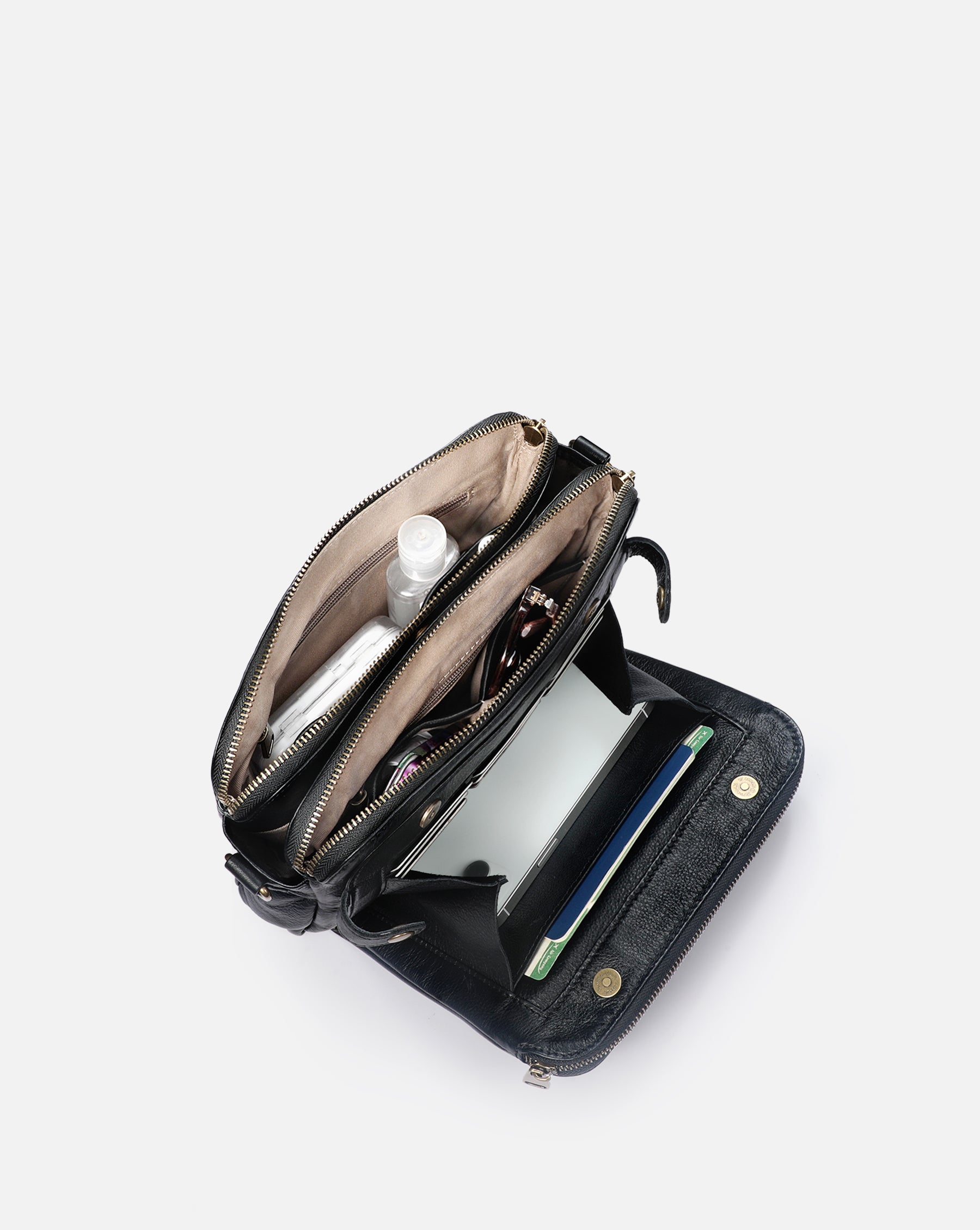 The Bali Multi-Layer Genuine Leather Convertible Bag