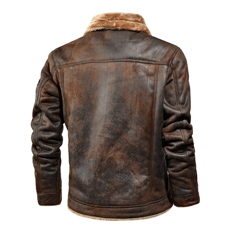 Harroom™ - 2025 New Men’s Slim-Fit Faux Shearling Suede Jacket with Warm Fleece Lining
