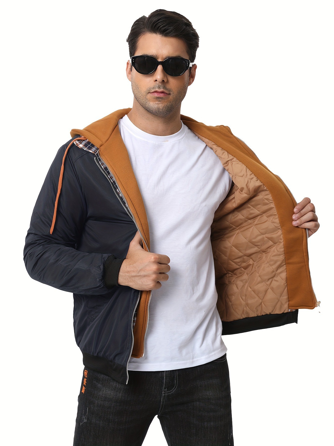 Men Can’t Resist These Workwear-Style Hooded Jackets with Plaid Lining